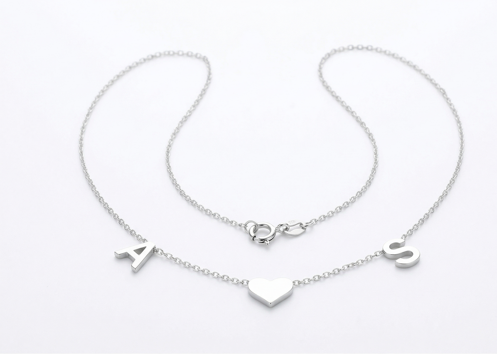 Initial Heart Necklace | Delicate Personalized Jewelry for Women