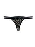 Molly Leopard Print Lace Thong