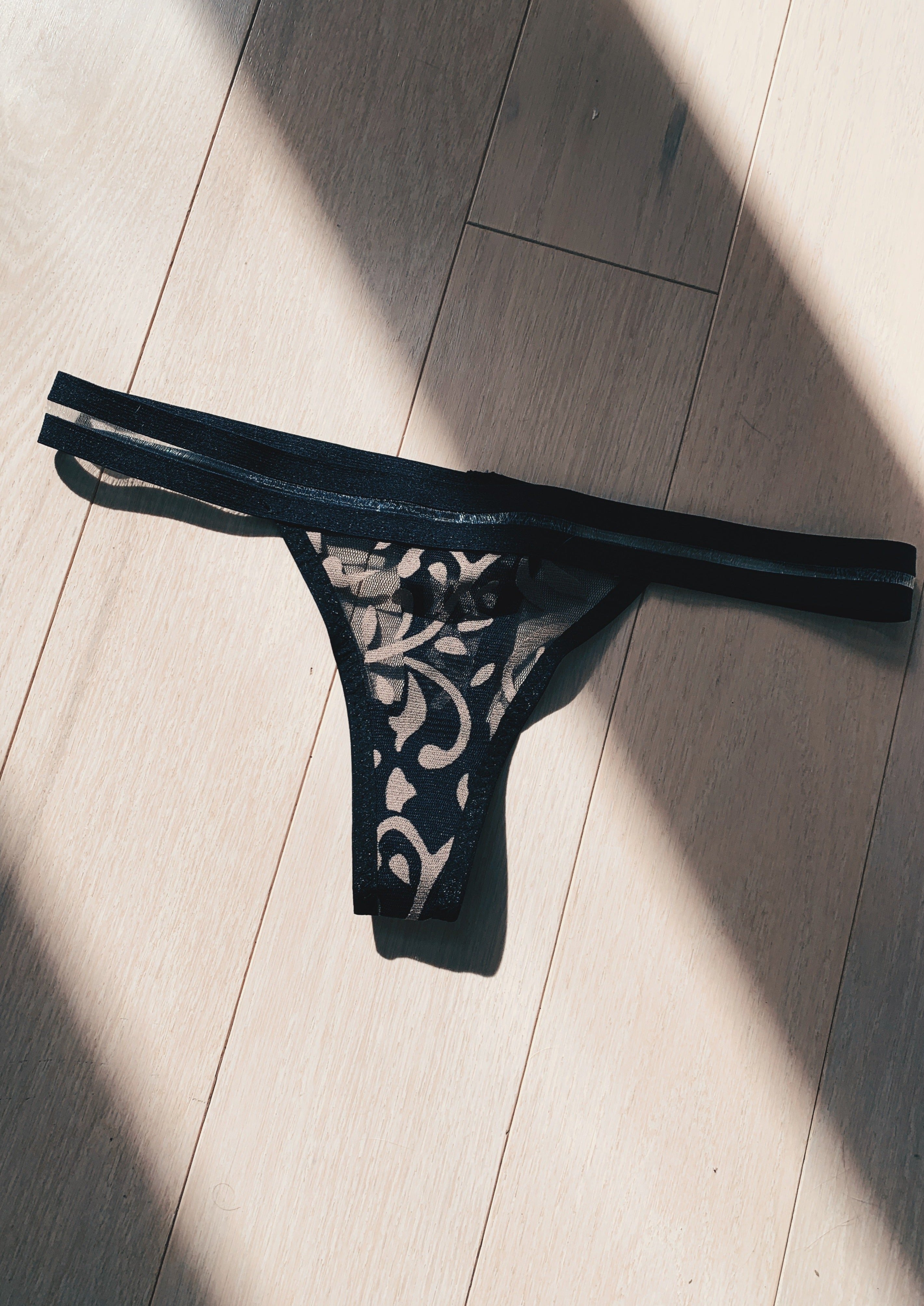 Celeste Mesh Thong