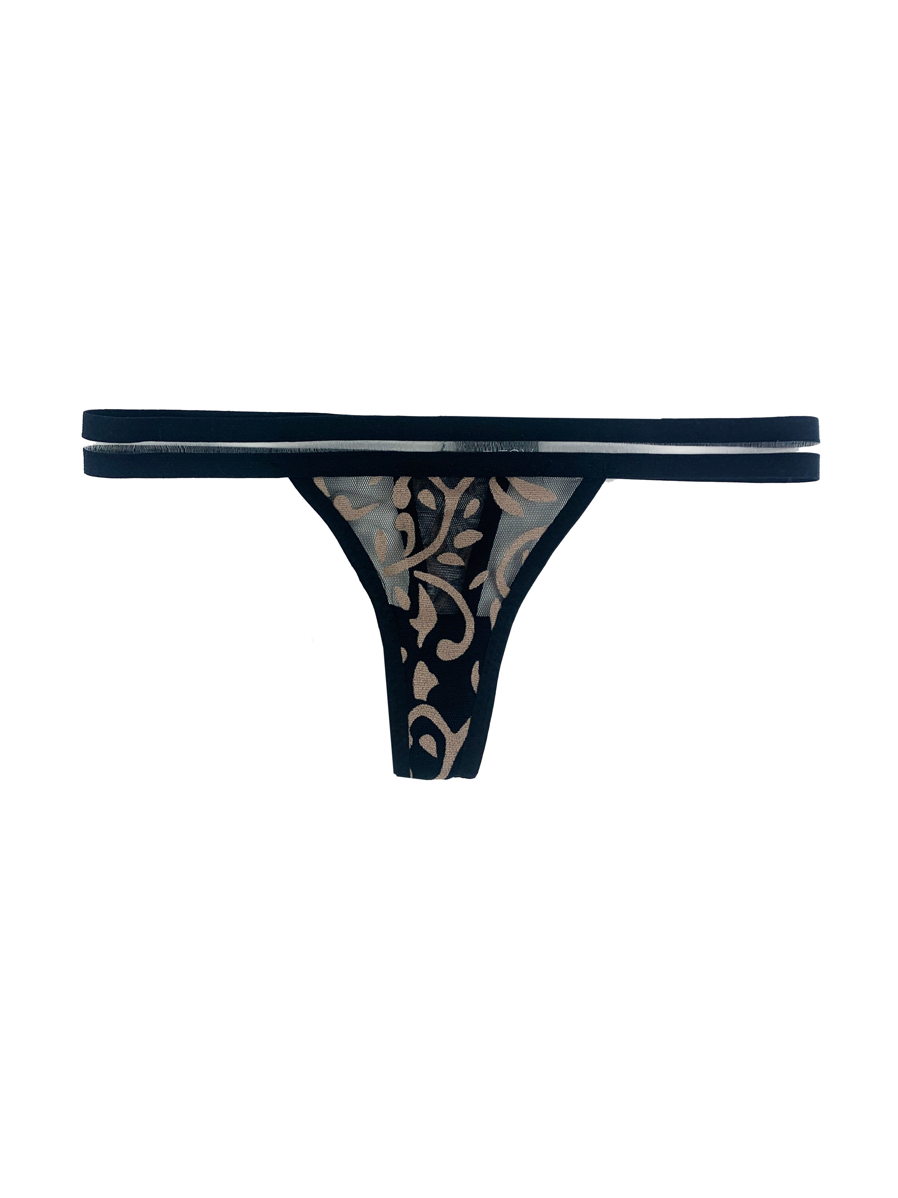 Celeste Mesh Thong